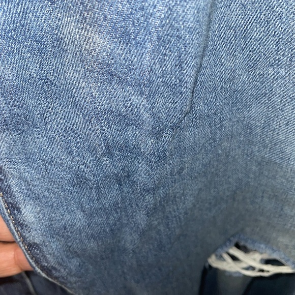 Lane Bryant Blue Relaxed Jeans with Elastic Waistband - Picture 10 of 11